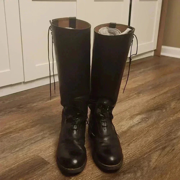 Bates Floataways Elite Motorcycle Riding Tall Leather Boots WIDE 11.5E - Picture 4 of 8